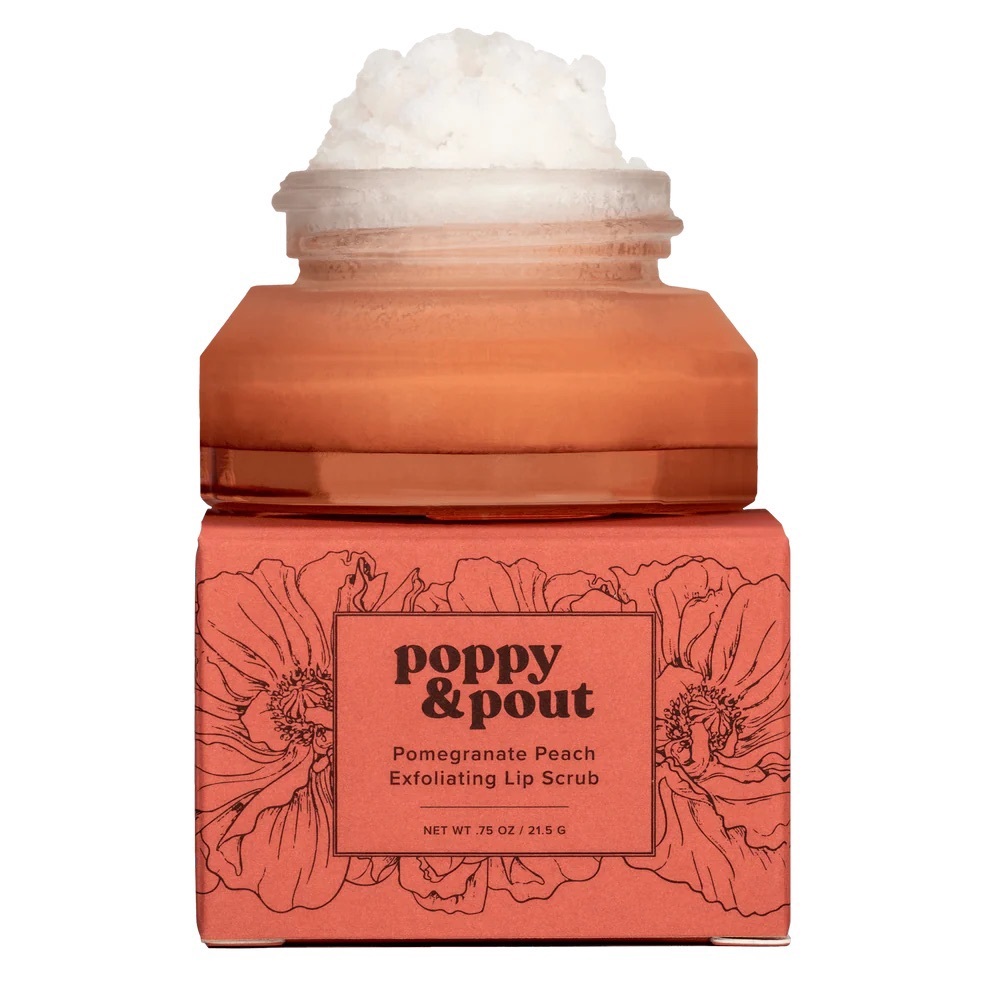 Poppy & Pout Pomegranate Peach Lip Scrub